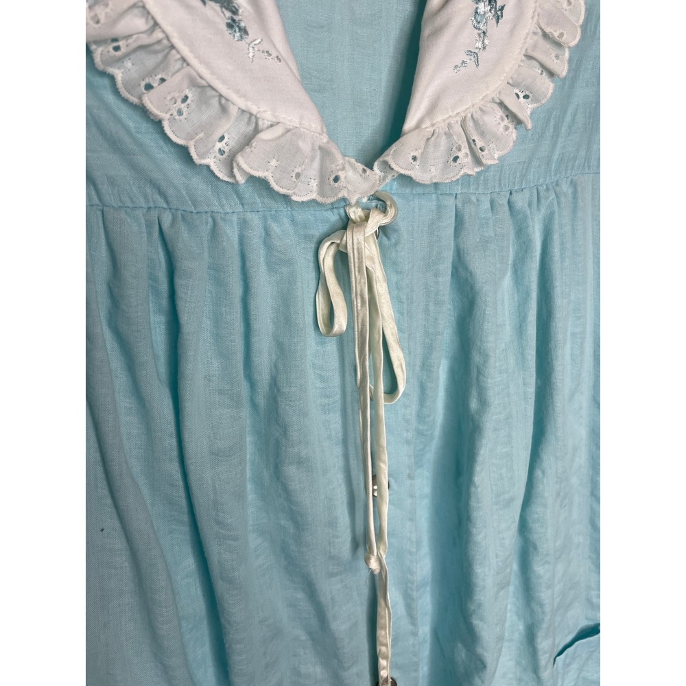Hampton House Blue House Dress Vintage Cottagecor… - image 2